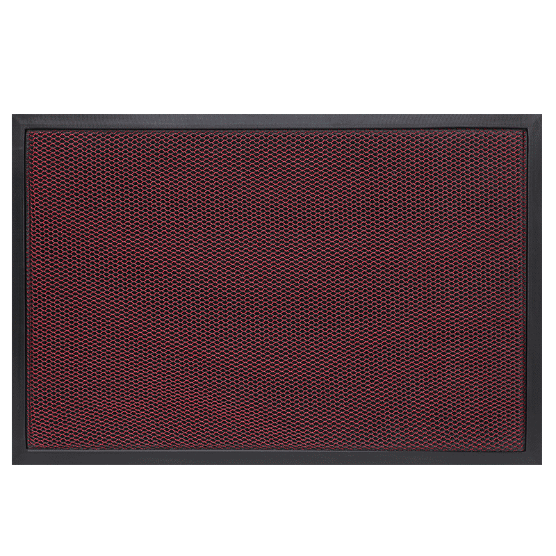 Baineng Villa High-End Entrance Floor Mat Doorway Doormat Outdoor Carpet Entrance Door Mat Black Red 80x120cm