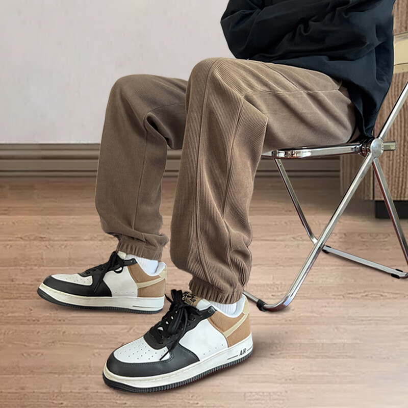 Jeanswest Men's Pants 2026 New Japanese Style Simple Straight Corduroy Chenille Loose Casual Trousers