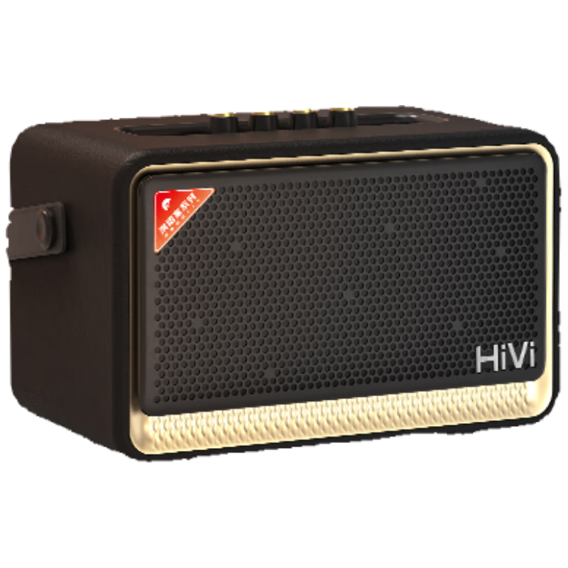 HiVi High-Quality Retro Bluetooth Portable Speaker, Desktop Speaker, Outdoor Speaker, Home Indoor Karaoke Microphone Speaker All-In Machine, Birthday Gift, TQ55 Black