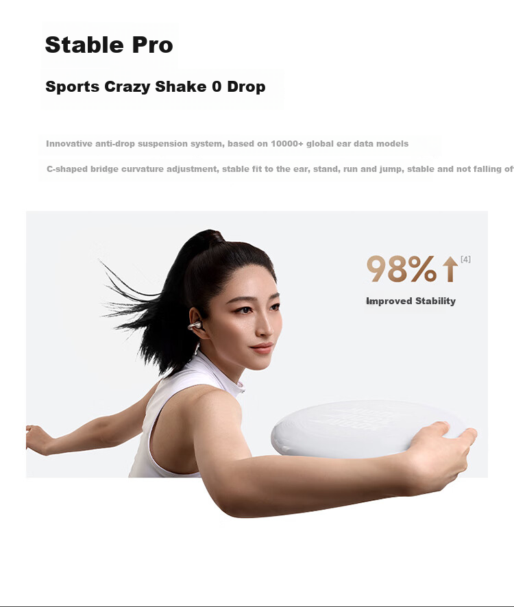 Baseus MC1pro AI Translation Bluetooth Headphones [Celebrity Style], Clip-On Open-Style Non-In Sports Call Noise Reduction Air Conduction, Suitable for Huawei And Apple Phones 8