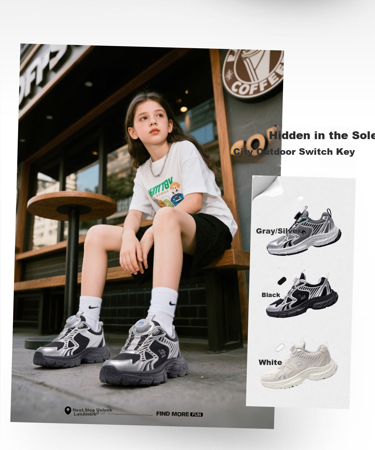 Camel [Xingyue] Kids Sports Shoes Outdoor Casual Running Shoes Breathable Mesh Non-slip Boys Girls Children 2