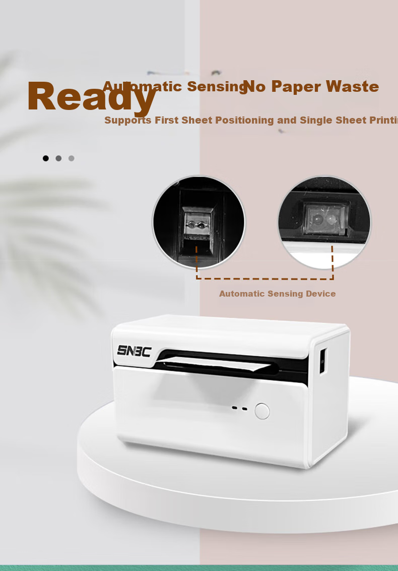 SNBC BTP-L530 Thermal Label Printer 80mm Shipping Label Printer USB Barcode Sticker Printer for E-commerce Delivery Station 7