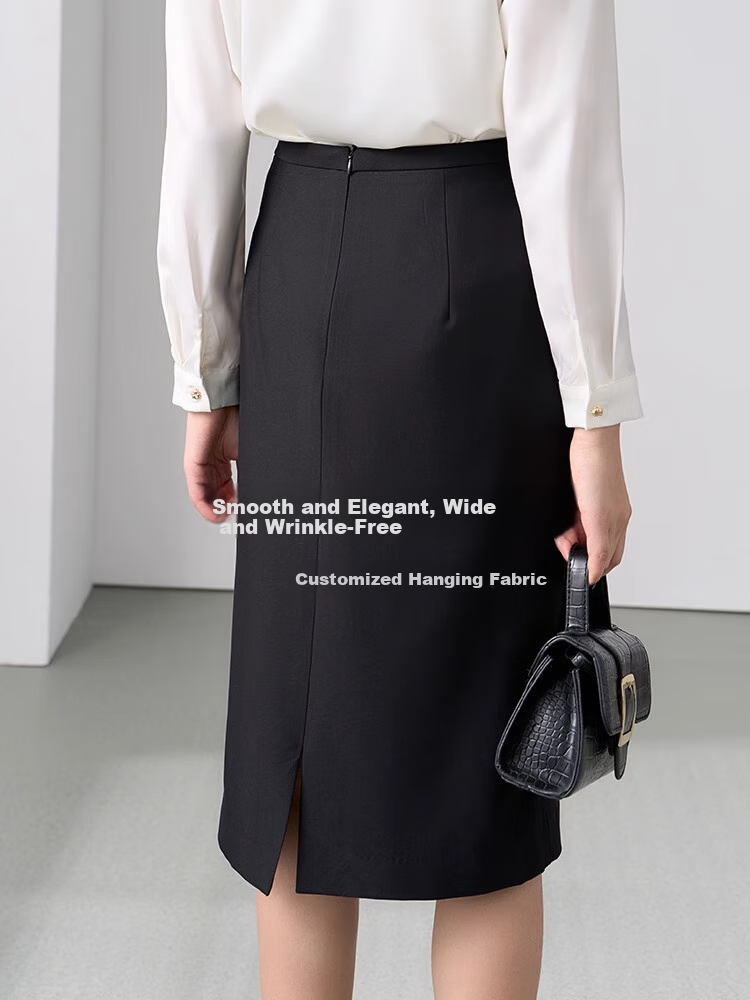 Bodexiaojie Black Interview Skirt, Women's Short Skirt, Professional Pencil Skirt, Formal Bodycon Skirt, Suit Skirt 8