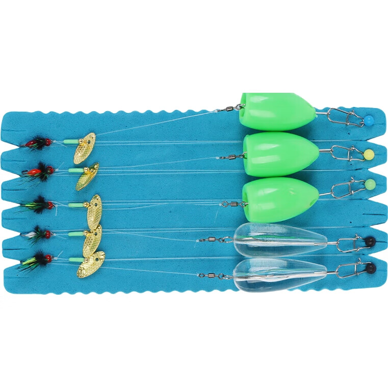 Xionghuo Lure Fly Hook with Casting Aid, Mosquito Bait, Melon Seed, Spoon, Pre-Tied Line Set, Baotiao Maokoukou Mouth Fishing Kit