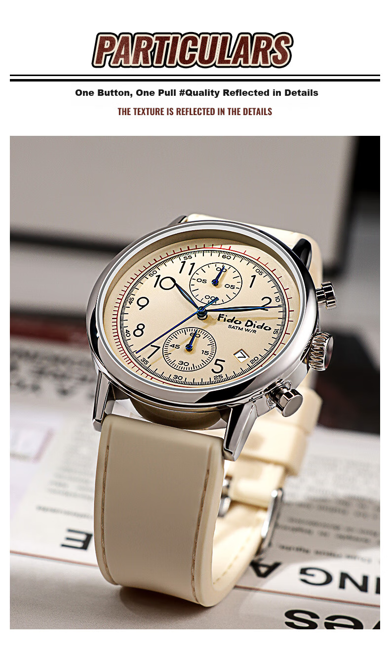 FIDO DIDO Student Watch for Female High School And College Entrance Exams, Quartz Watch for Men, Seven Happiness Boy FD2357-SP14 6