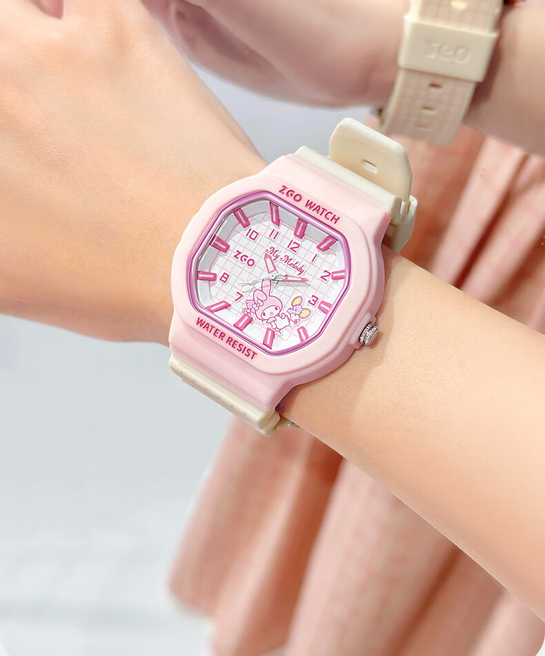 Hello Kitty Girls' Luminous Waterproof Sports Watch for Students, High-Value Junior High School Children's Watch, Birthday Gift for Girls 356 21