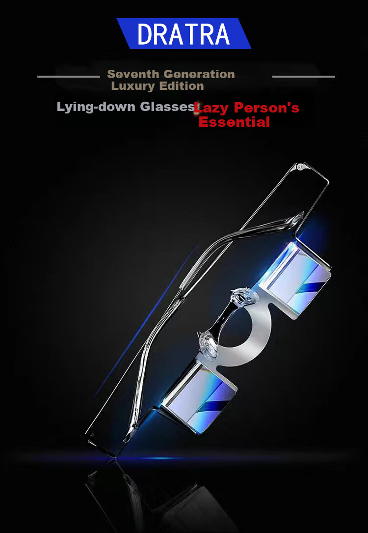 DRATRA Lazy Glasses Multifunctional for Reading Books And Watching TV While Lying Down, Refraction Mirror, Ultra-Light Bedside Viewing Device for Watching Shows, Lightweight Model 1
