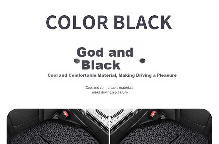 Digalun Universal Car Seat Cushion Four Seasons Breathable Ventilated Gel Backrest Rear Seat Driver Mysterious Black 16