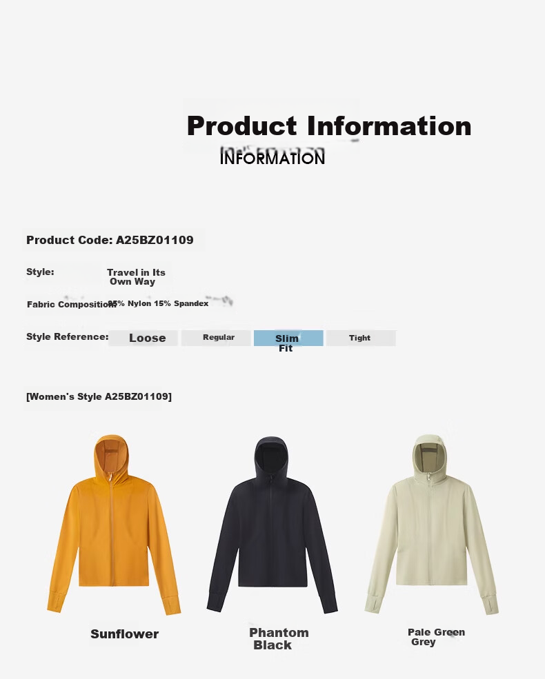 CAMEL Outdoor Original Yarn Sun Protection Jacket 2025 Spring Summer Quick-Dry Slim Fit Ice-Feel Sun Protection Coat 1109 M 16