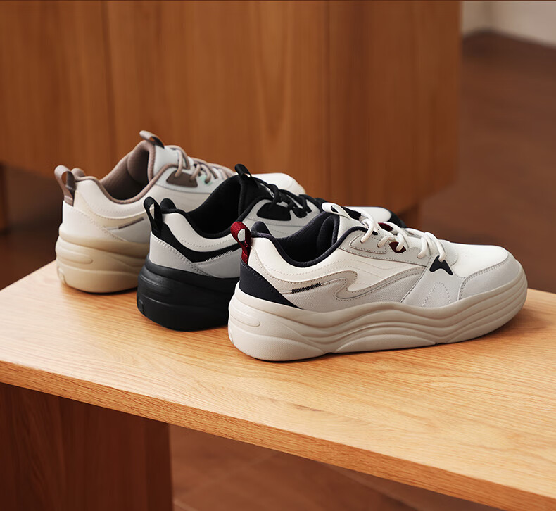 ERKE Men's Summer New Casual Skate Shoes Comfortable Thick Sole Skateboard Shoes Versatile Men's Casual Non-Slip Sports Shoes Leisure Shoes 11
