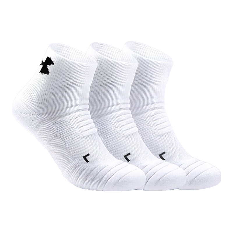 Under Armour Socks [3 Pairs] Basketball Badminton Sports Socks Unisex Running Breathable Ankle Anti-Odor Thickened Terry Cotton Socks