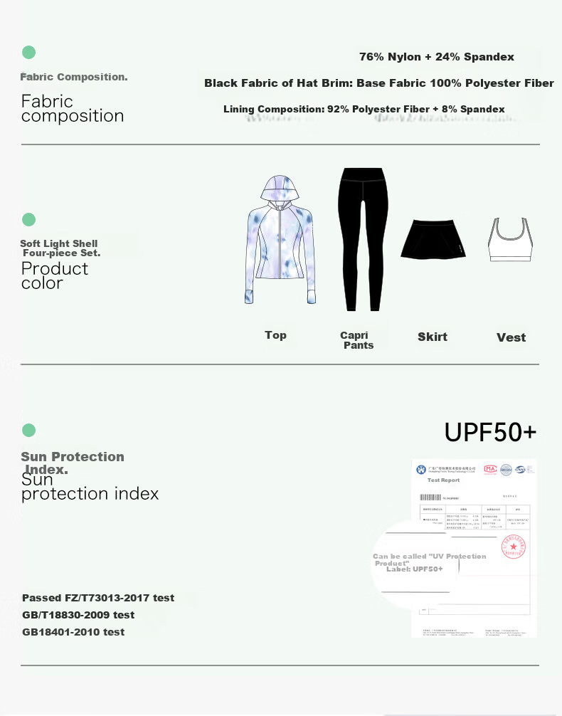 WATERTIME / Shuichuan Women's Swimwear, Sun Protection, Hooded, Two-Piece Long-Sleeve, Surfing And Hot Spring Four-Piece Set 1