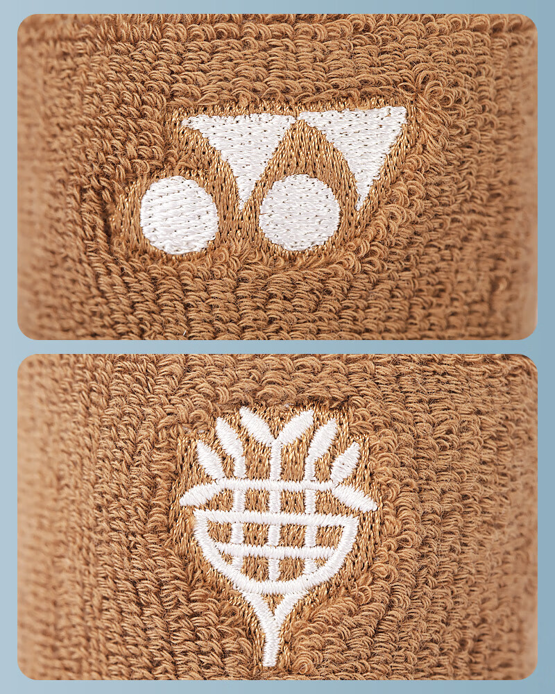 Yonex Yonex Sports Wristbands Professional Protective Fitness Sweat-Absorbing Wristbands AC006045CR Brown 2-Pack 12