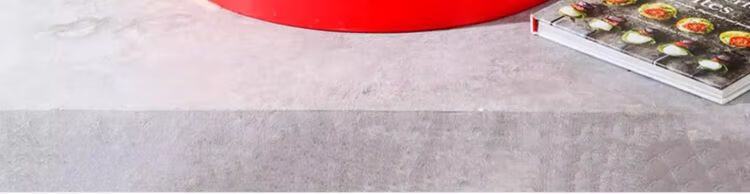 Caitang Smart PE Round Layered Cutting Board Vegetable Chopping Plastic Board Red 40x5cm Jingcang 3