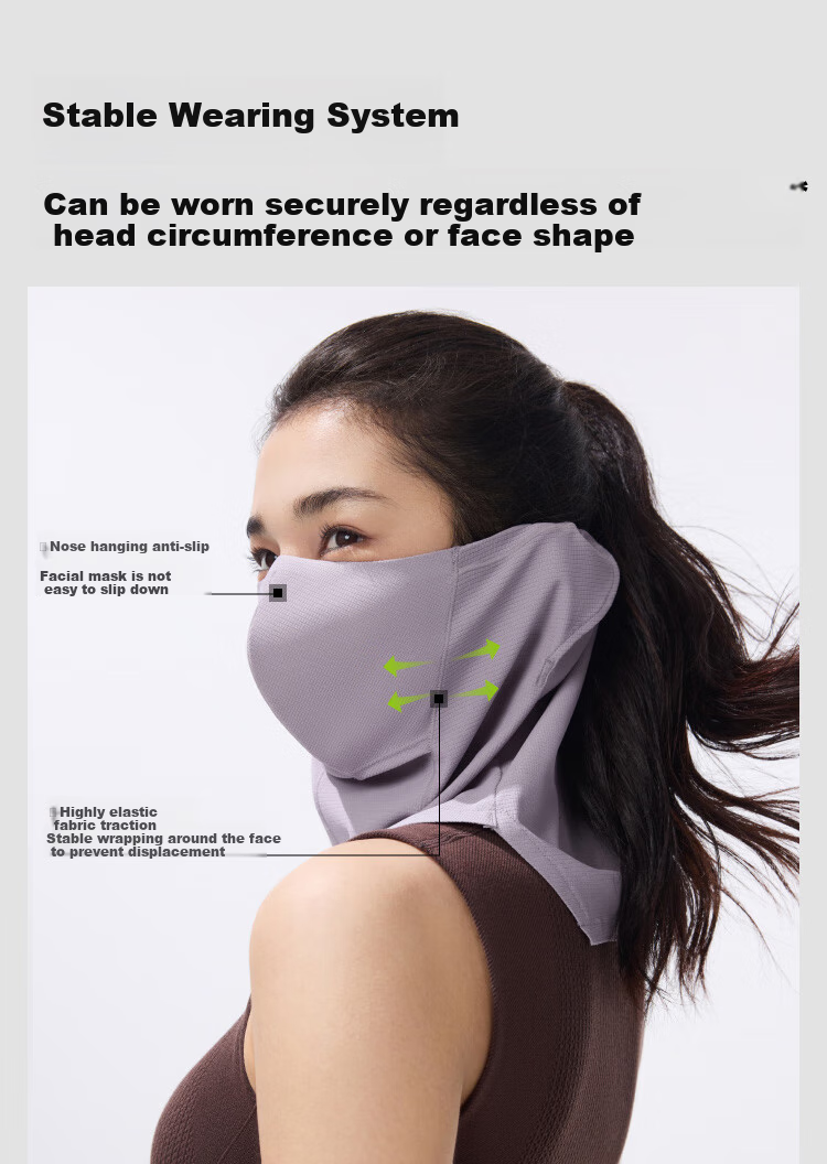 Beneunder Breathable Sun Protection Face Mask, Neck Guard for Hiking, Men's Cycling Mask, Neck Gaiter for Women, UV Protection And Sun Protection Neck Warmer 16