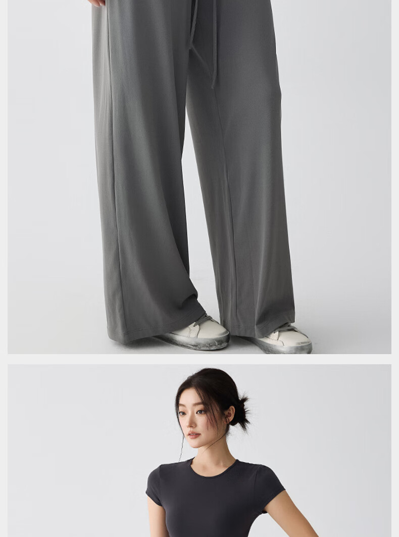 XUEXIMAN New Straight Loose Yoga Pants Cool Running Wide-Leg Sports Professional Training Fitness Pants Summer Thin 11