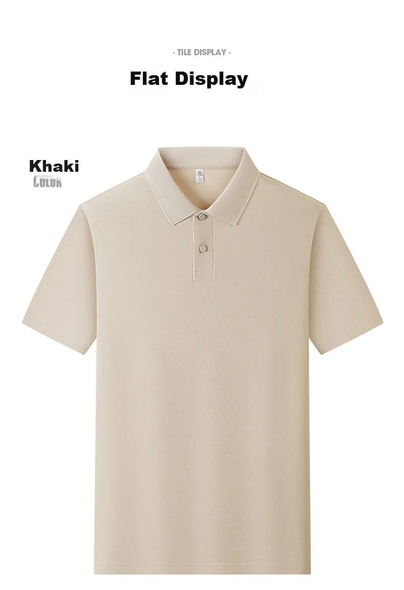 ROMON Short-Sleeve Polo Shirt for Men, New Style 7A Antibacterial Quick-Dry Business T-Shirt for Young And Middle-Aged, Summer 201 White L 15