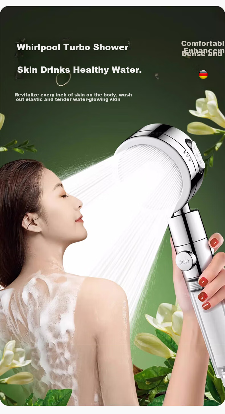 X-GRKE [Germany] Pressurized Filter Shower Head Filter for Home Use, Handheld Shower Head, Removes Residual Chlorine, Skin-Friendly 21