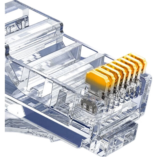 Коннекторы RJ45 CHOSEAL Cat5e, 100 шт. в упаковке, для компьютерной сети