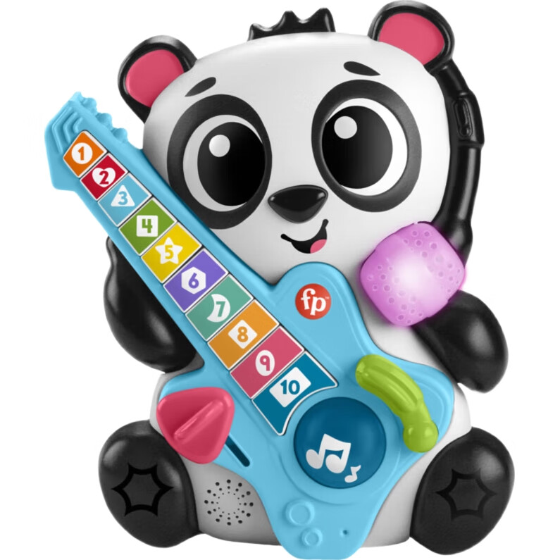 Fisher-Price Умный барабан "Панда", обучающая игрушка для раннего развития, музыкальная, интерактивная, для детей от 9 месяцев