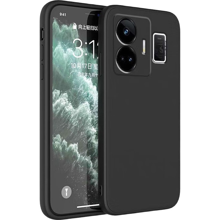 Чехол MAIKUQI для Realme GT Neo5, силиконовый, черный, ультратонкий, противоударный