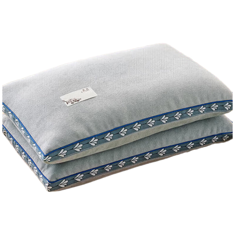 YALU & FREEDOM Buckwheat Pillow, 100% Pure Buckwheat Hull Pillow Core, Cervical Spine Protection Pillow, 40x70cm, Light Gray, Extra Large, One Pair