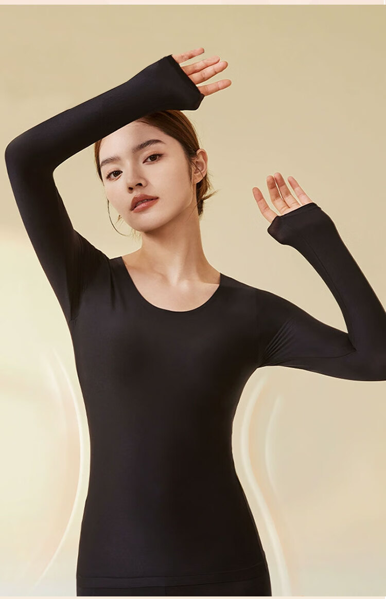 Hug Cotton Ultra-Thin Hyaluronic Acid Antibacterial Skin-Beautifying Thermal Base Layer for Spring and Autumn 19