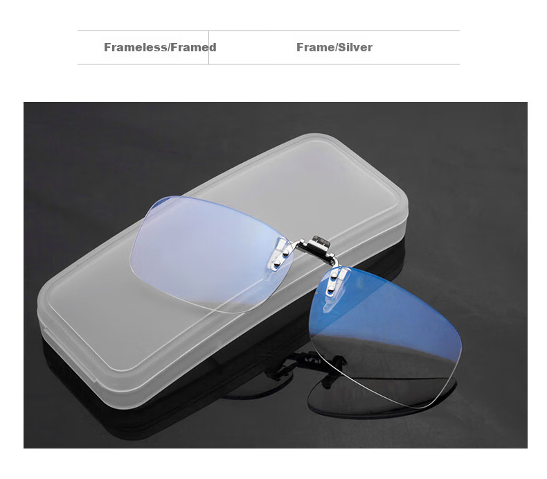 Lianshang Anti-Blue Light Reading Glasses for Nearsightedness, Flip-Up Clip-On Style, High Definition, Portable, 200 Degrees 13