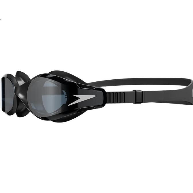 Очки для плавания Speedo Hydrosity 2nd Generation, широкоугольные, антизапотевающие, черные/серые