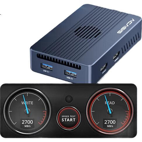 Acasis TBU405MAX USB 4.0 / Thunderbolt 3/4 M.2 NVMe SSD корпус, до 8 ТБ, 40 Гбит/с, 8K, док-станция с HDMI 2.0