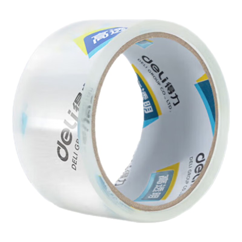Deli High-Quality Transparent Packing Tape, 60mm*40y*50um (36.6m/roll), 1 Roll, Office Supplies, 30367