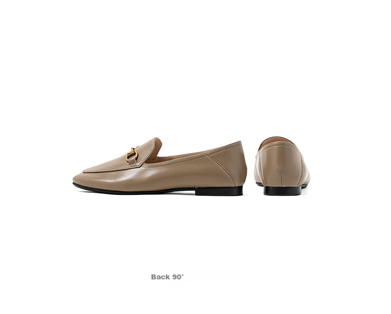 COMELY Genuine Leather Loafers for Women, Spring And Summer New Style, Sheepskin Flat Slip-On Shoes, Comfortable Versatile Leather Shoes, Black, Size 40 17