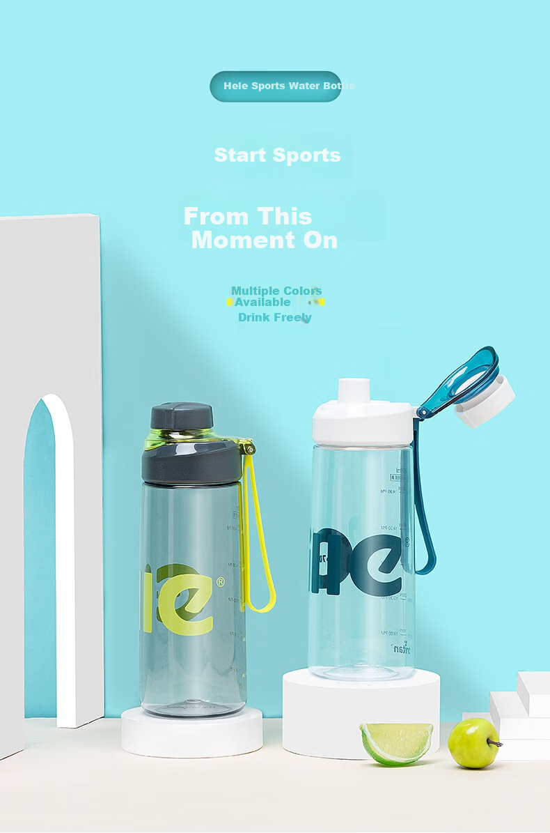 Cille Large Capacity Plastic Cup, Tritan Material Sports Water Bottle, for Men And Women, Students, Portable with Handle, Tea Infuser Cup 1