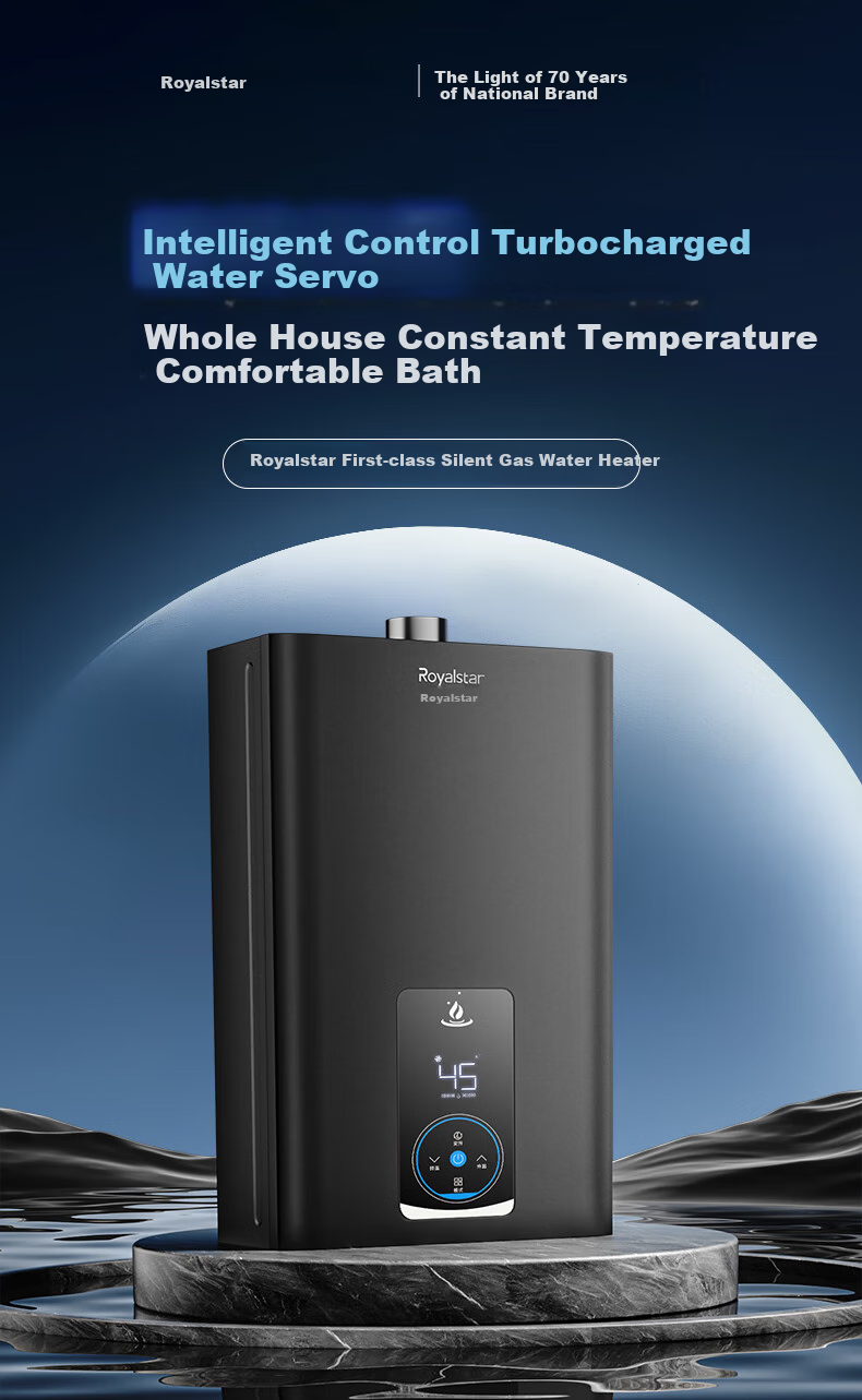Royalstar 12-Liter Gas Water Heater for Home Use, Balanced Constant Temperature [For Bathroom], Precise Constant Temperature + Leak Protection JSG23-HR5108 Liquefied Gas 5