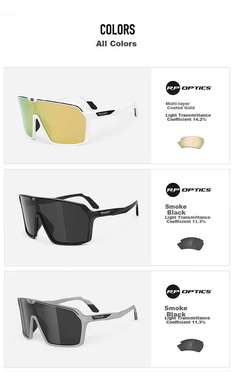 RUDY PROJECT Cycling Glasses, Windproof Sports Bicycle Sunglasses, Outdoor Sunglasses for Men And Women, SPINSHIELD 11