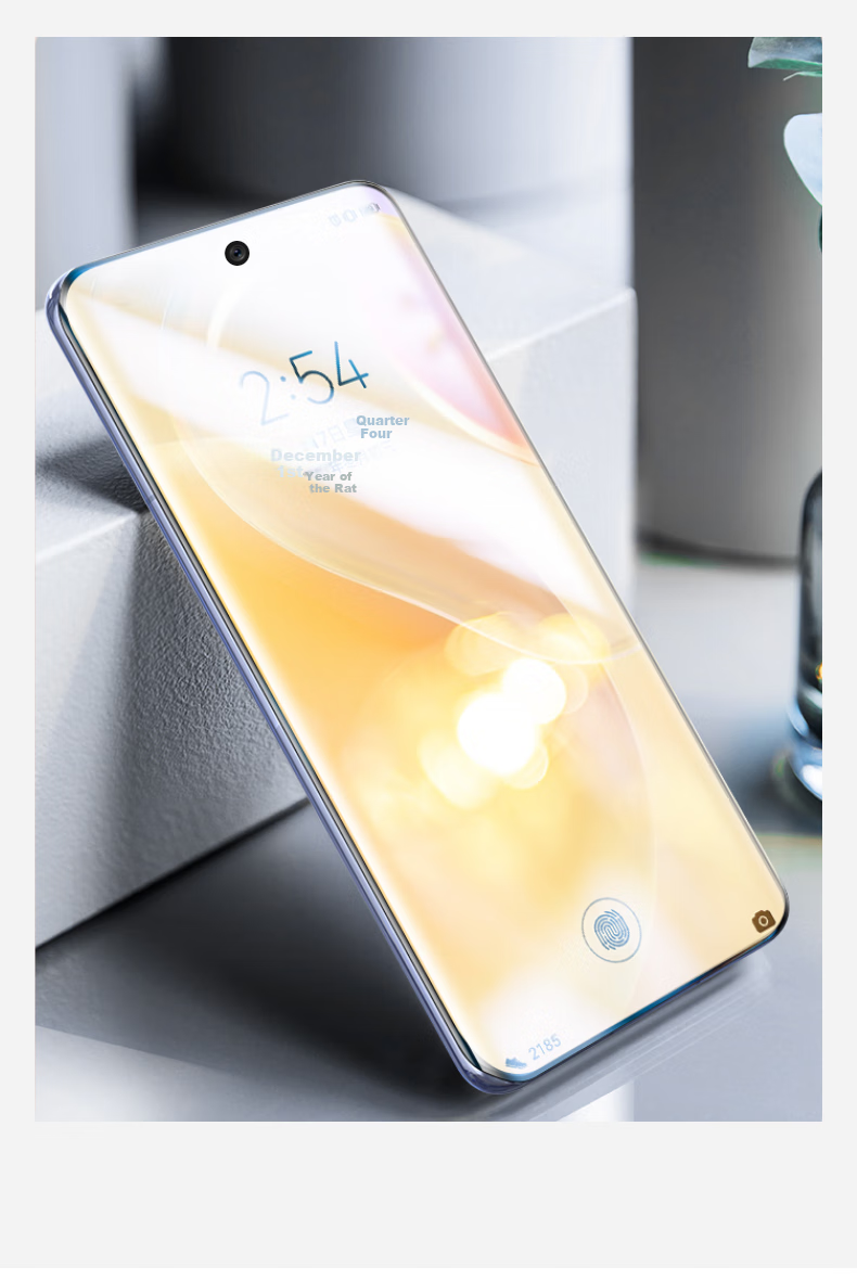 LANGLING Tempered Glass Screen Protector for Honor 50, Huawei Nova 9/nova 8/V40 Luxury Edition Phone Film, Full Coverage High Definition Glass Anti-Drop Wear-Resistant Anti-Fingerprint Front Film 3