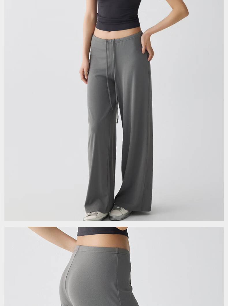 XUEXIMAN New Straight Loose Yoga Pants Cool Running Wide-Leg Sports Professional Training Fitness Pants Summer Thin 12