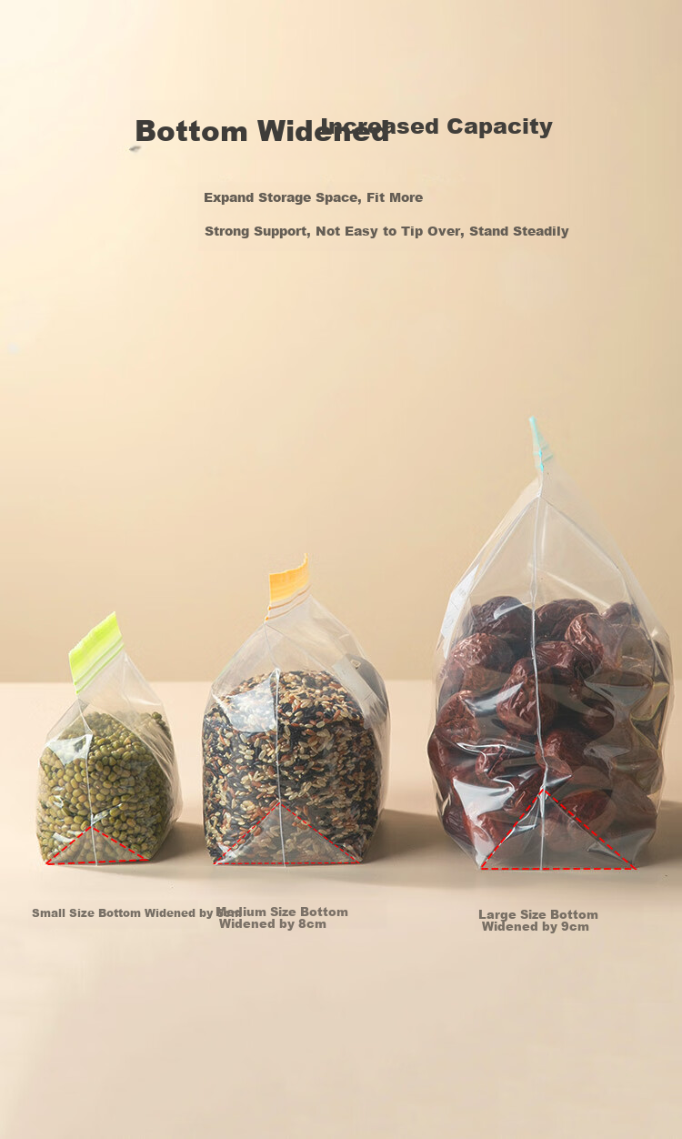 JD Original Multi-Grain Sealed Bags, Food-Grade Storage Bags, Rice Beer Bean Storage Bags 5 Jin [5 Pieces] 4