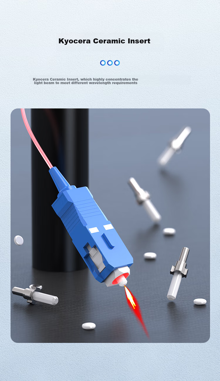 Dashengguang Transparent Invisible Fiber Optic Cable Reel, Single-Mode Single-Core SC-SC, Indoor FTTH Whole-House Networking Fiber Optic Cable, 5 Meters, DSG-GJJV 7
