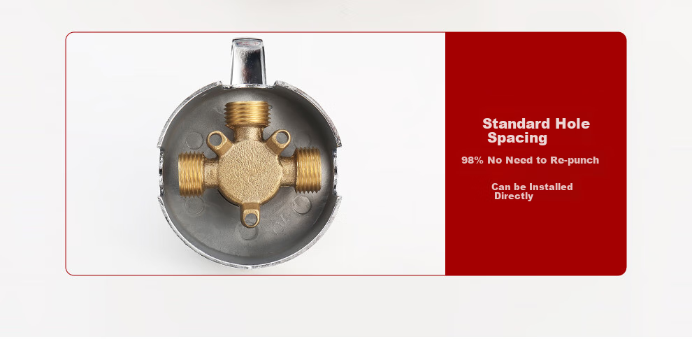 CVBAB Surface-Mounted Shower Mixing Valve Faucet, Water Heater Mixing Valve, Bathroom Cold And Hot Water Mixer CV1152 16