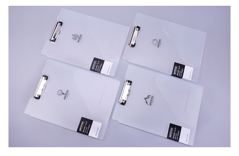 Bailiwen B3221 Transparent White A4 Foldable Clipboard File Folder Document Organizer Meeting Folder Contract Folder Exam Paper Classification Storage Folder Writing Board Clipboard 7