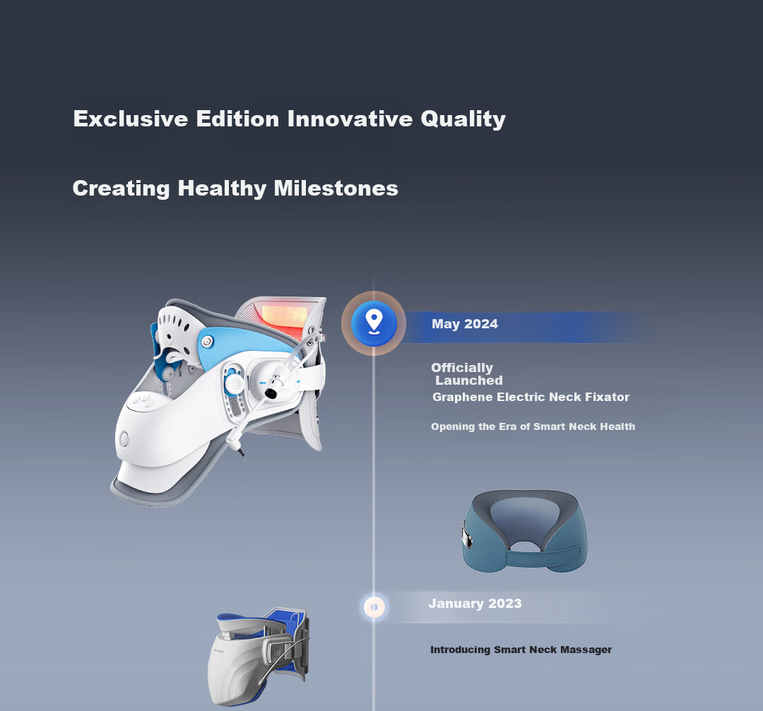 KCOTSON Neck Fixator HC60 Graphene Electric Cervical Heat Therapy Massager, Smart Neck Brace Traction Device, Correction Fixator, Birthday Gift for Parents, Boyfriend, Practical Present 24