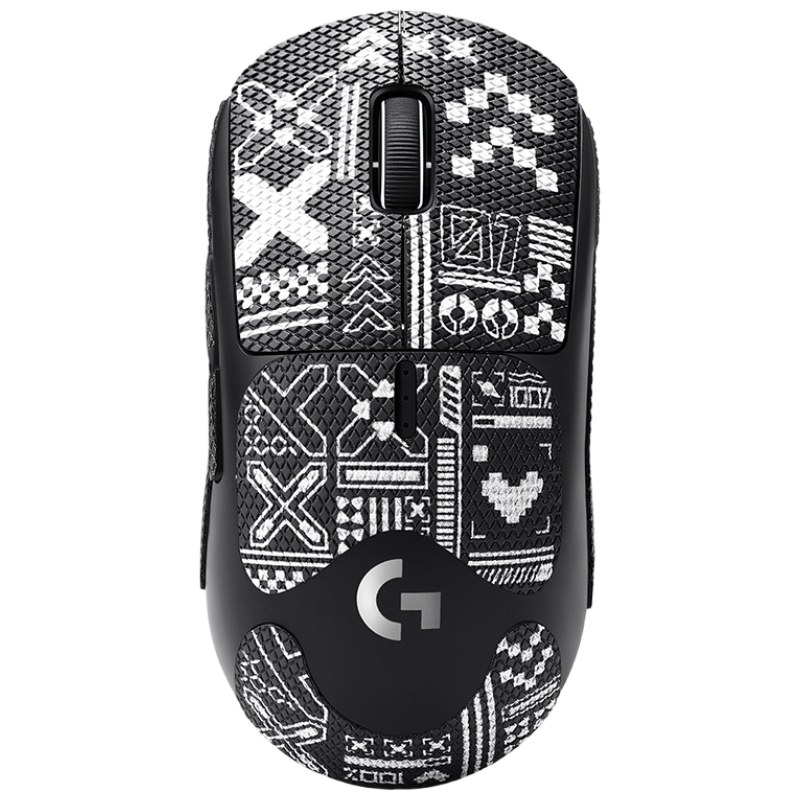 Biyoumei GPW2 Logitech Mouse Anti-Slip Sticker Dog King 2nd/3rd Gen Sweat-Absorbing Scratch-Resistant Gaming Mouse Pad Durable Accessories Heartbeat Arrow