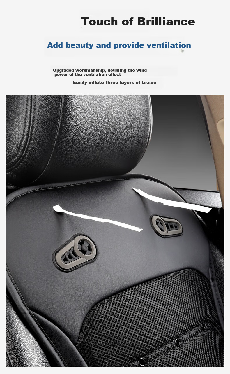 Dijialun Summer Seat Cushion, Ventilated And Breathable, Modified Cooling Air Conditioning Car Seat Pad, Driver's Comfort Aid, Truck And Car Seat Cushio 8