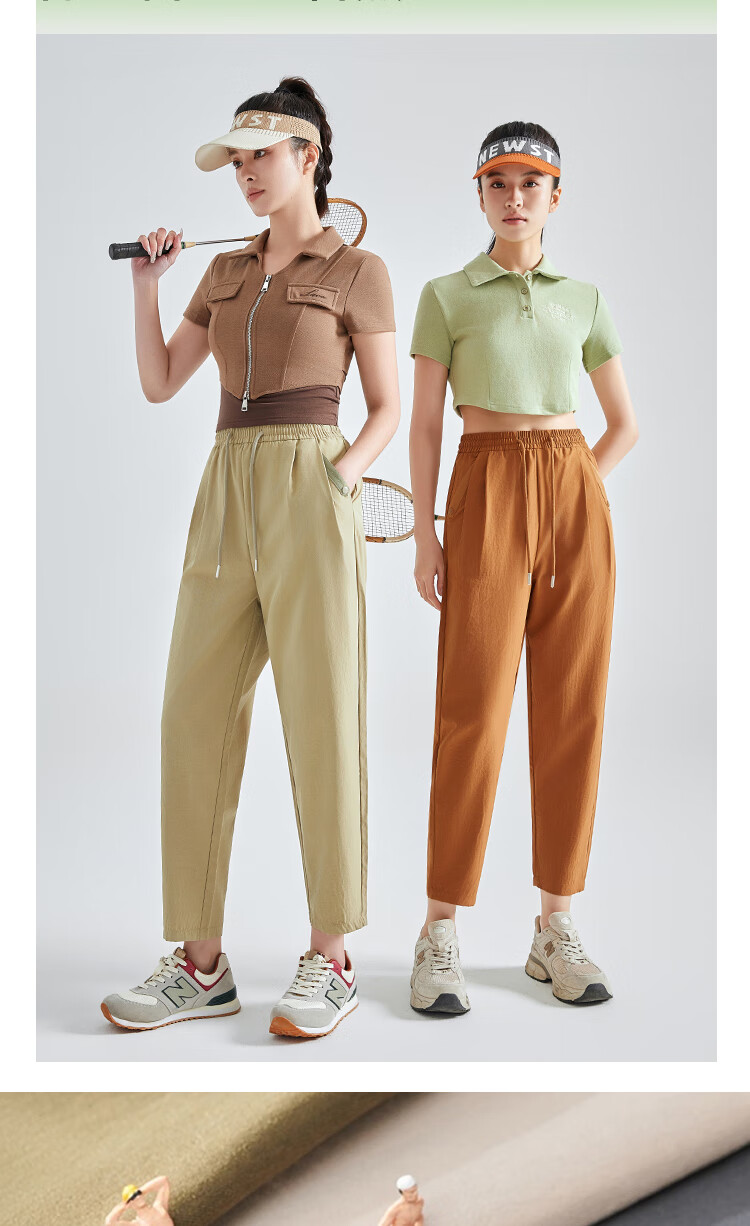 LangSha Straight-Leg Pants for Women, 2025 Summer New Fashion Loose Casual Pants, Lightweight Breathable Carrot Pants 12