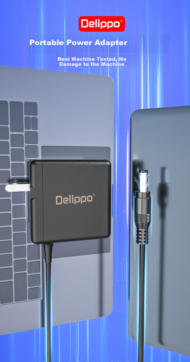 Delippo 12V Power Adapter Compatible with Monitors, Projectors, AOC, Lenovo, Dell, ASUS HKC, Jiangguo M712 V5A4A Router All-In Power Cord 1