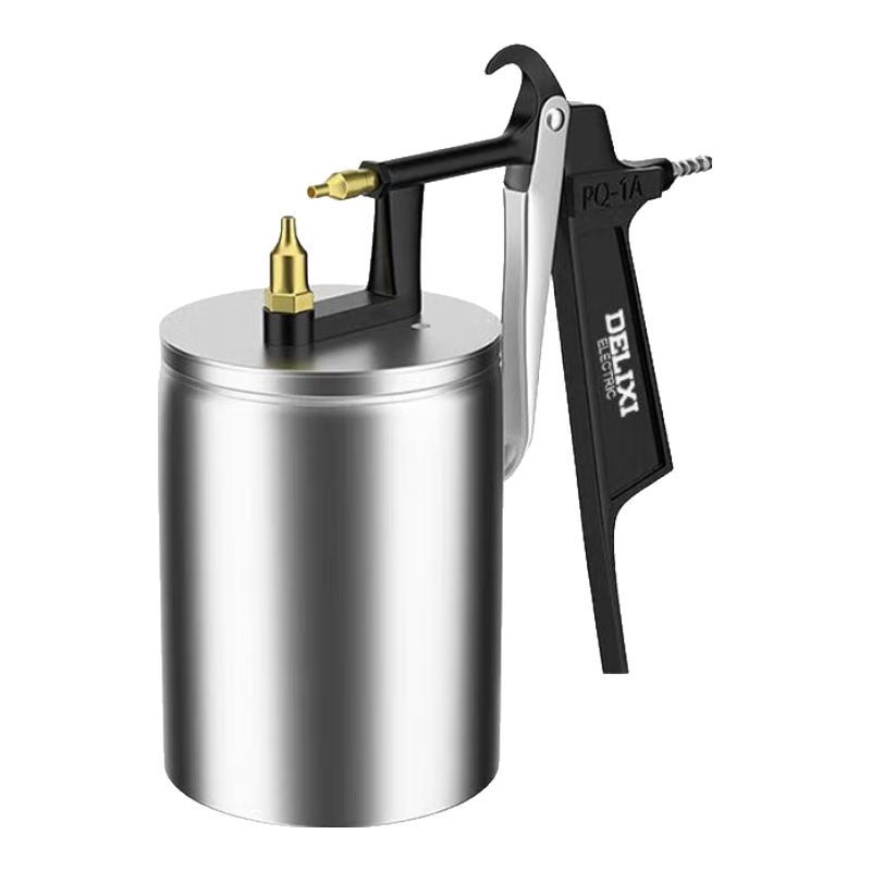 DELIXI ELECTRIC Pneumatic Spray Gun Automotive Paint High Atomization Spray Gun Standard PQ-1 Bottom Cup 2.0mm 500ML