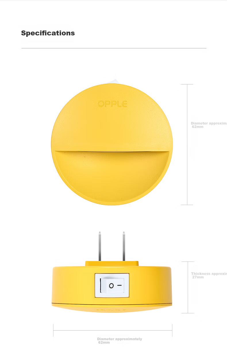 OPPLE LED Night Light, Bedroom Companion Light, Dormitory Hallway Night Light, Indoor Ambient Lighting for Bedside, Xianyue First Generatio 6