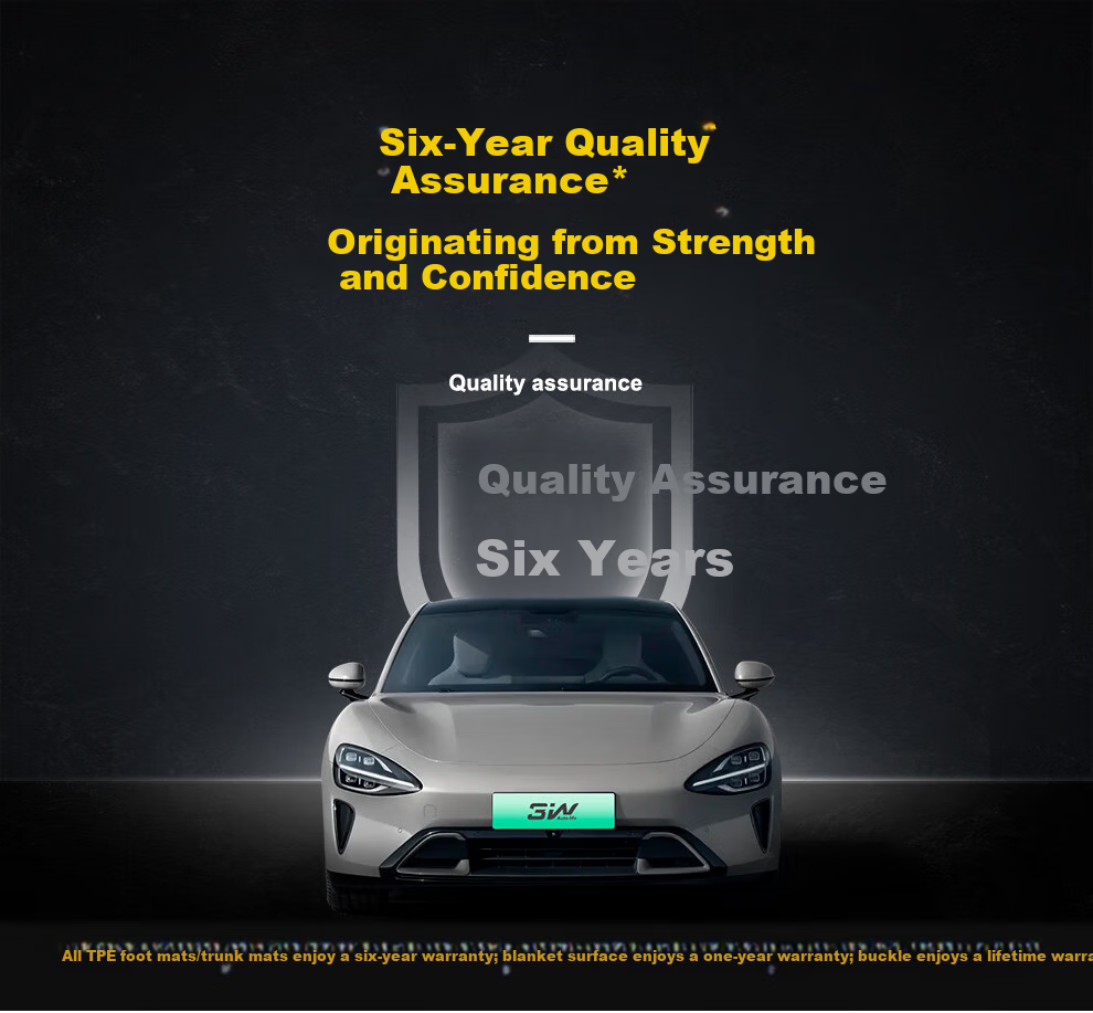 3W Suitable for Xiaomi SU7 Dedicated TPE Car Floor Mats, Front And Rear Trunk Four-Piece Set 12