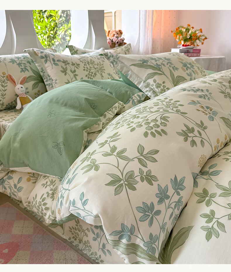 AVIVI Class A Pure Cotton Duvet Cover, Single Piece, Dormitory Single Bed Sheet, Pure Cotton, 150x200cm Duvet Cover, Single Piece, Huakai 4